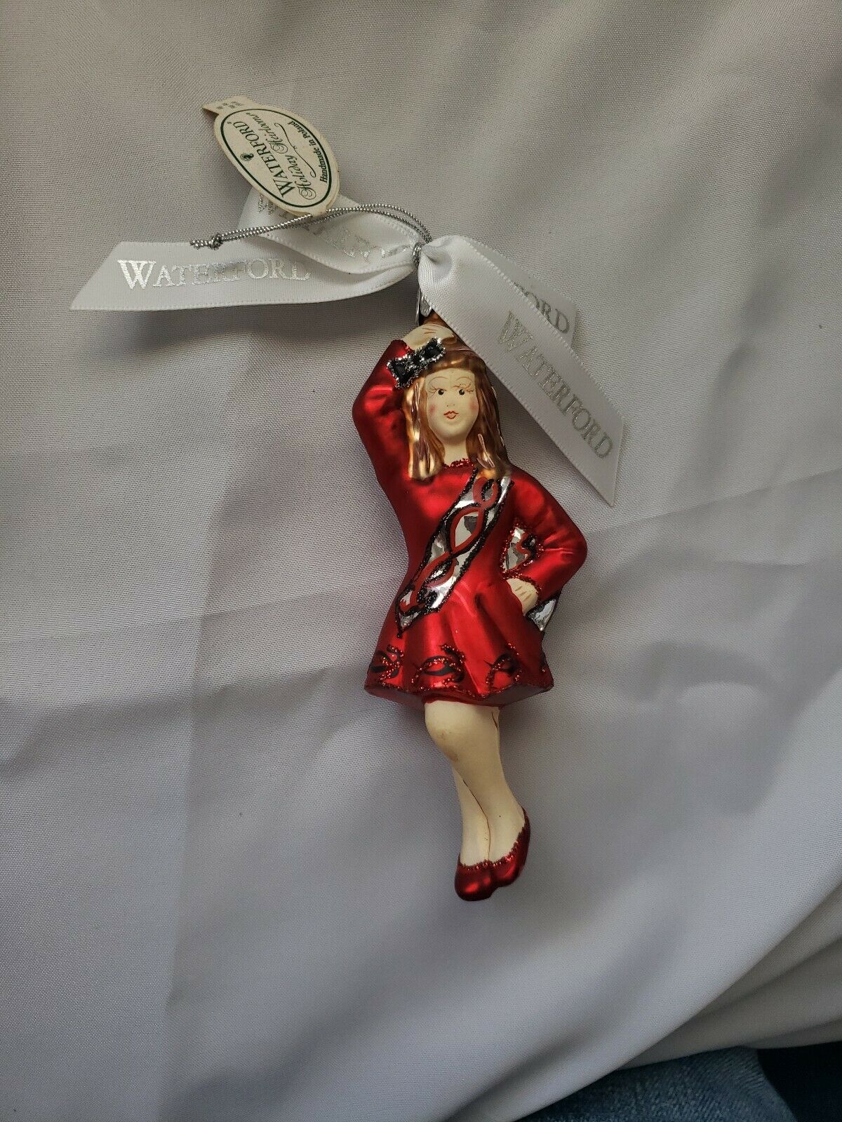 Waterford Holiday Heirlooms 4th Ed Blown Glass Irish Dancer Ornament ...